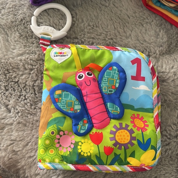 Lamaze cloth Soft Book Toy Lot Crinkle Peek a boo - Picture 2 of 5